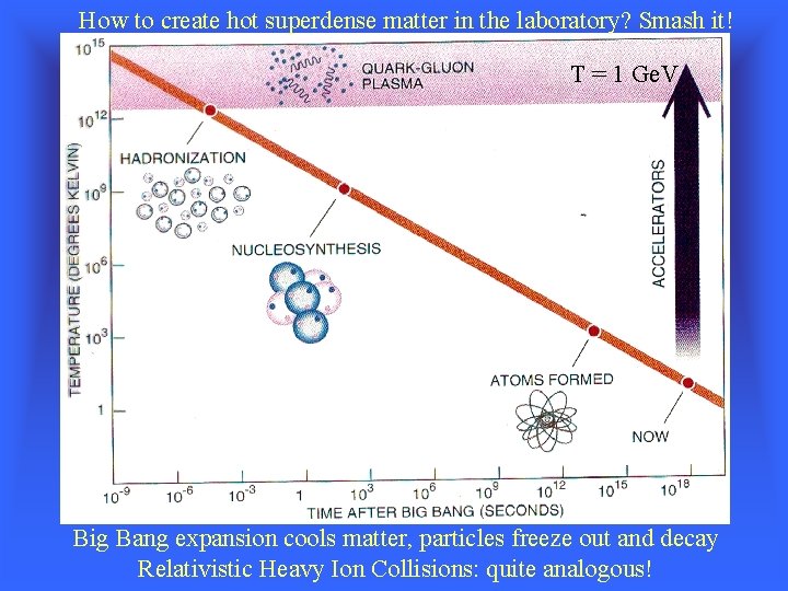 How to create hot superdense matter in the laboratory? Smash it! T = 1