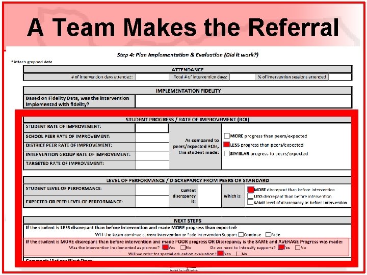 A Team Makes the Referral 