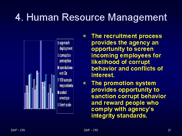 4. Human Resource Management The recruitment process provides the agency an opportunity to screen