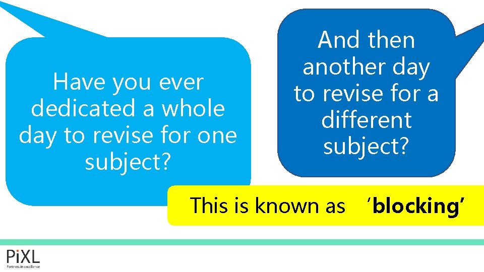 Have you ever dedicated a whole day to revise for one subject? And then