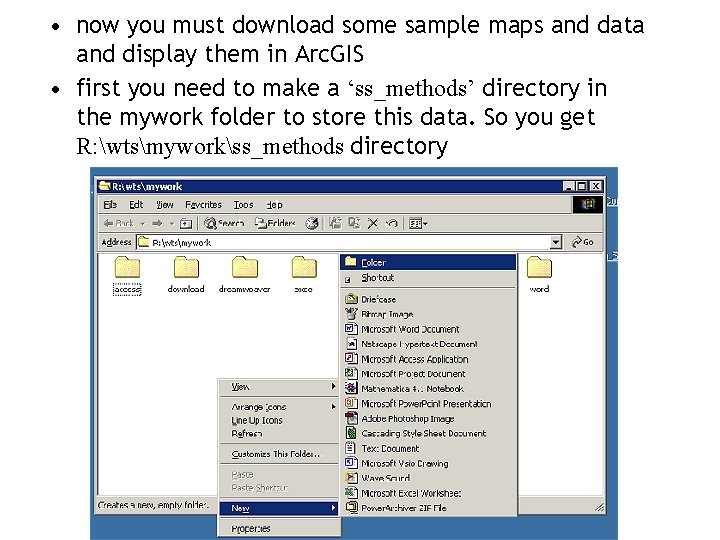  • now you must download some sample maps and data and display them