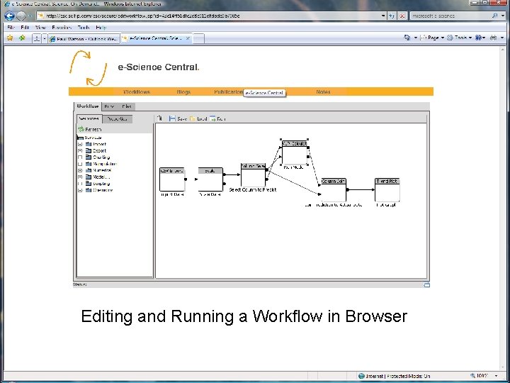 Editing and Running a Workflow in Browser 