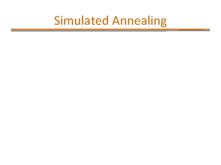 Simulated Annealing 