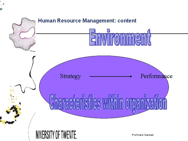 Human Resource Management: content Strategy Prof. dr. Karin; April 2009 Performance Prof Karin Sanders
