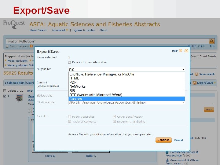Export/Save 