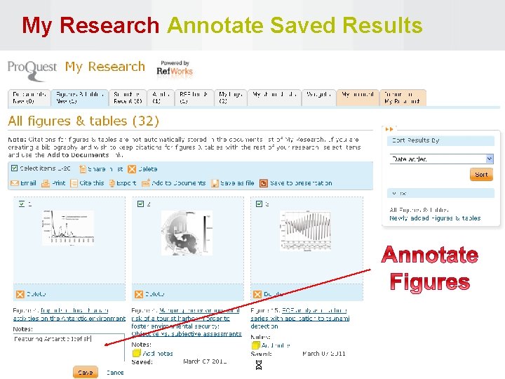 My Research Annotate Saved Results 