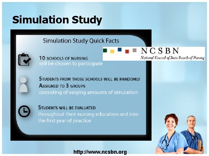 Simulation Study http: //www. ncsbn. org 