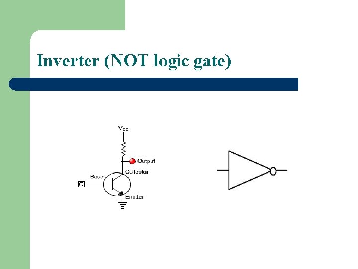 Inverter (NOT logic gate) 