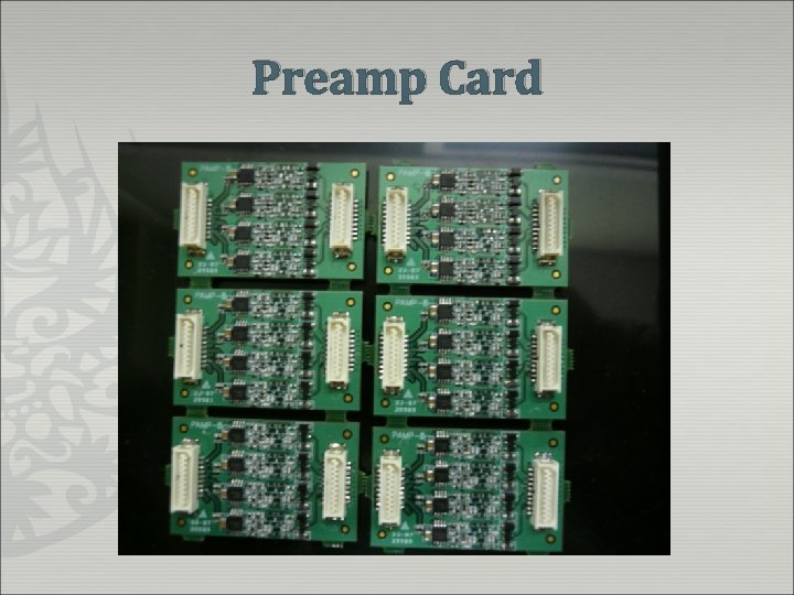 Preamp Card 