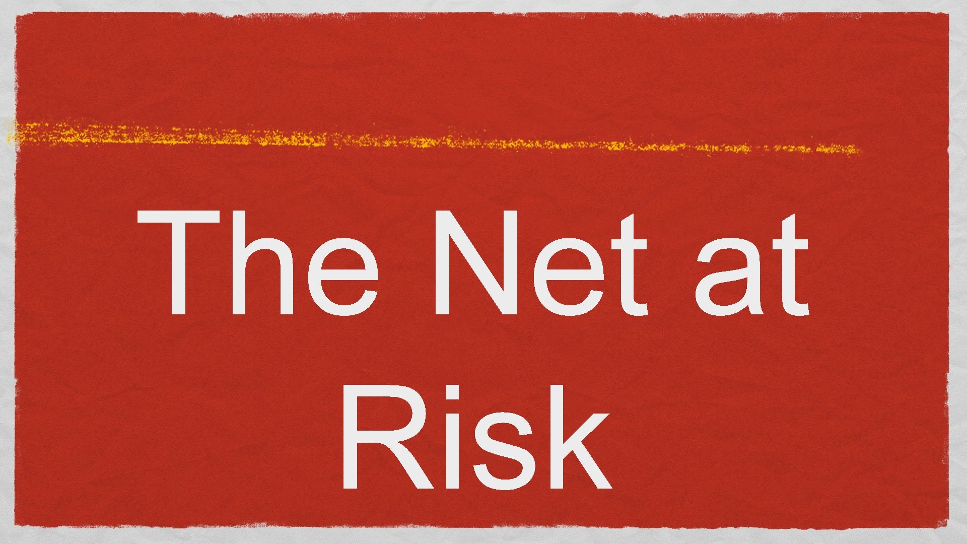 The Net at Risk 