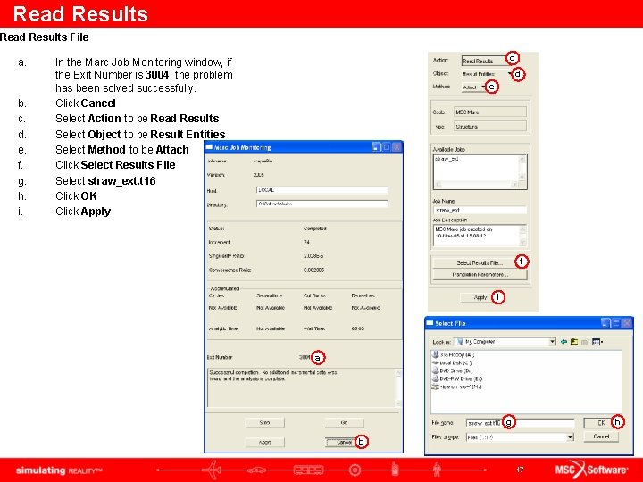 Read Results File a. b. c. d. e. f. g. h. i. c In