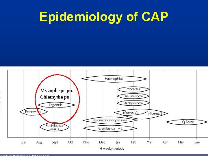 Epidemiology of CAP Mycoplaspa pn. Chlamydia pn. 