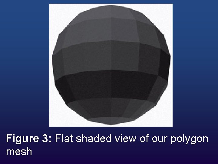 Figure 3: Flat shaded view of our polygon mesh 