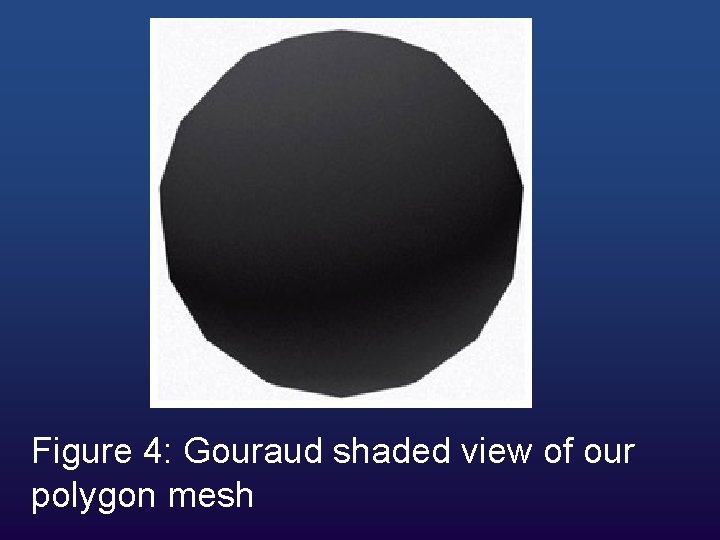 Figure 4: Gouraud shaded view of our polygon mesh 