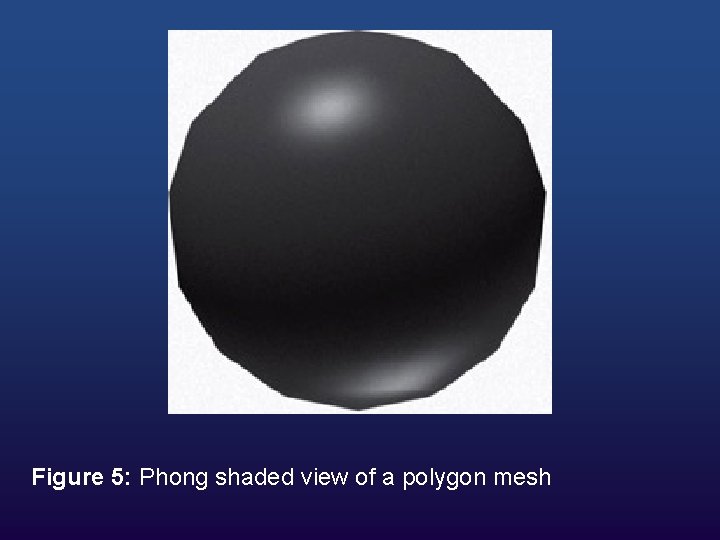 Figure 5: Phong shaded view of a polygon mesh 