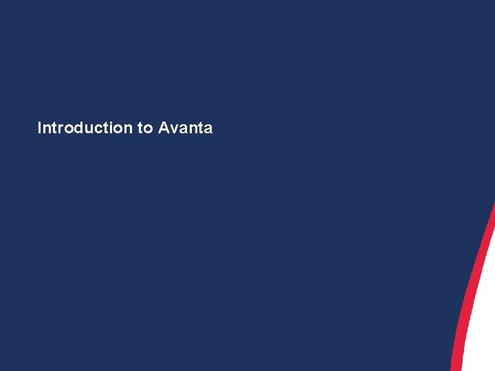 Introduction to Avanta 