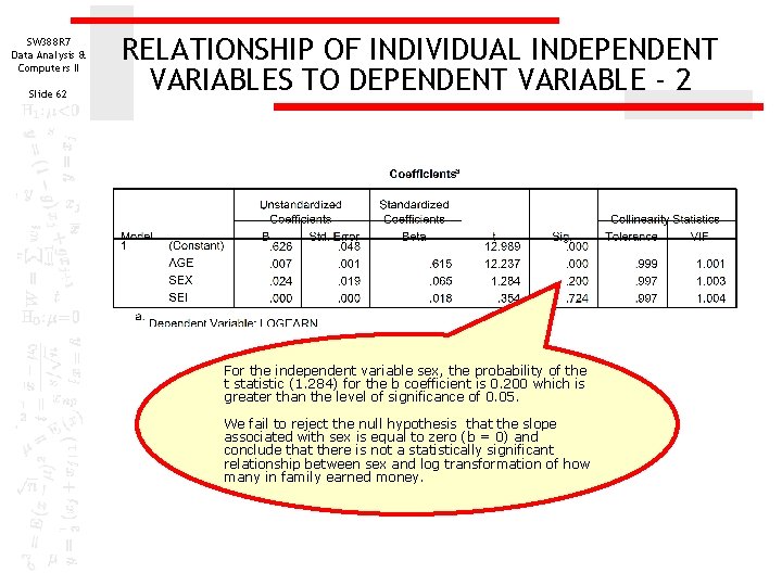 SW 388 R 7 Data Analysis & Computers II Slide 62 RELATIONSHIP OF INDIVIDUAL SW 388 R 7 Data Analysis & Computers II Slide 62 RELATIONSHIP OF INDIVIDUAL