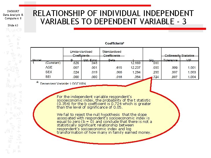 SW 388 R 7 Data Analysis & Computers II Slide 63 RELATIONSHIP OF INDIVIDUAL SW 388 R 7 Data Analysis & Computers II Slide 63 RELATIONSHIP OF INDIVIDUAL