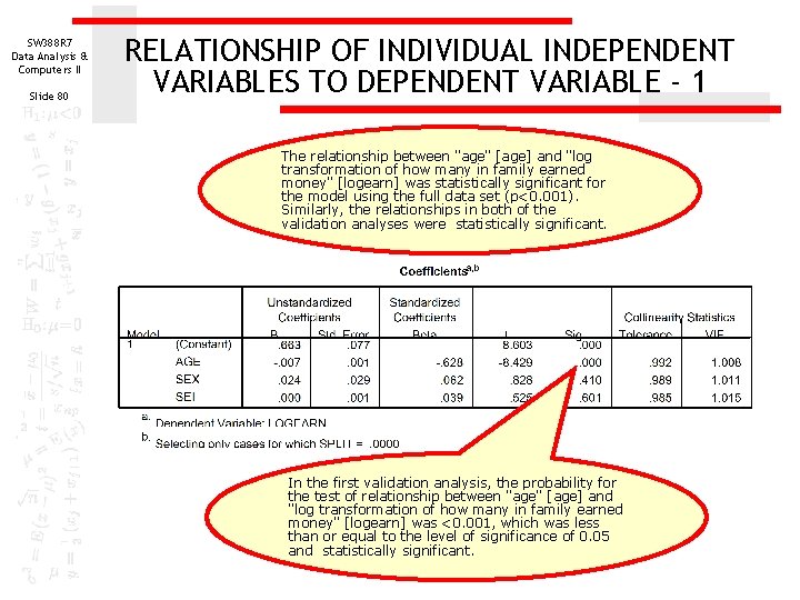 SW 388 R 7 Data Analysis & Computers II Slide 80 RELATIONSHIP OF INDIVIDUAL SW 388 R 7 Data Analysis & Computers II Slide 80 RELATIONSHIP OF INDIVIDUAL