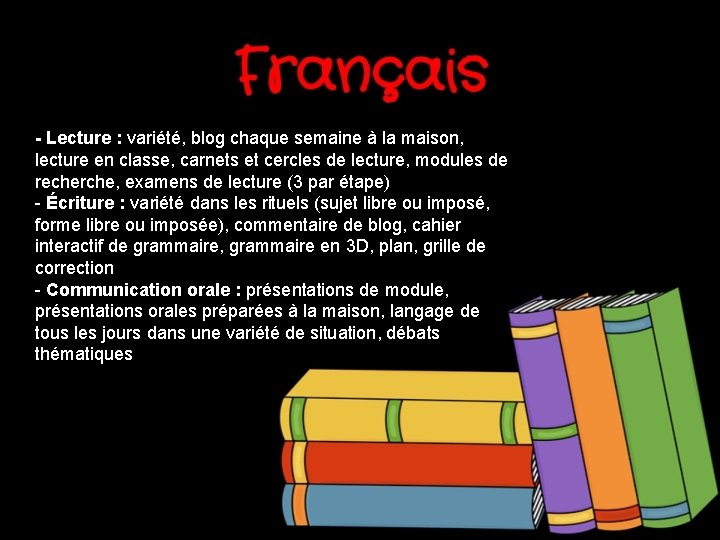 - Lecture : variété, blog chaque semaine à la maison, lecture en classe, carnets - Lecture : variété, blog chaque semaine à la maison, lecture en classe, carnets