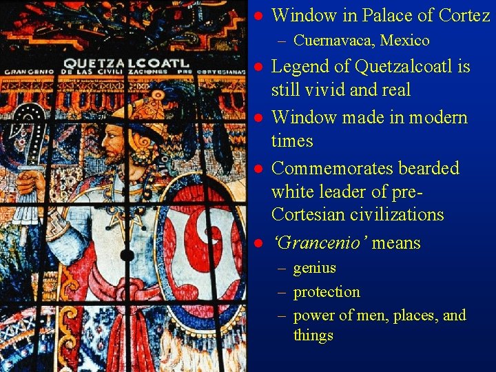 cm 18 l Window in Palace of Cortez – Cuernavaca, Mexico l l Legend