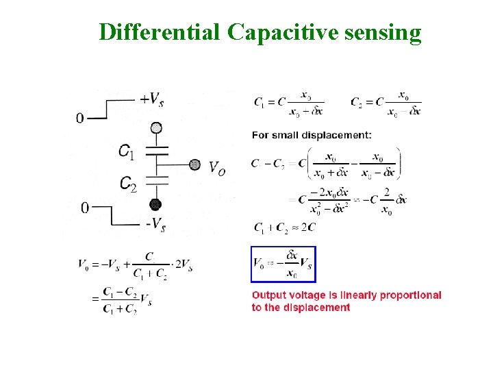 Differential Capacitive sensing 