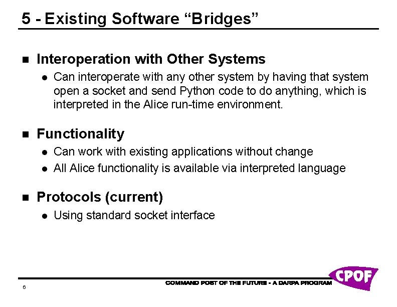 Component Description Alice 3 d Graphics Software Human