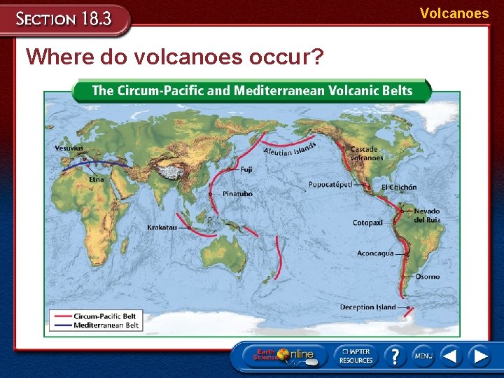 Volcanoes Where do volcanoes occur? 