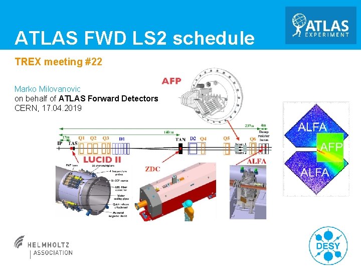 ATLAS FWD LS 2 schedule TREX meeting #22 Marko Milovanovic on behalf of ATLAS