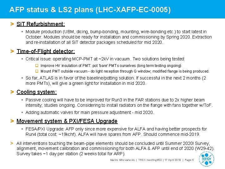 AFP status & LS 2 plans (LHC-XAFP-EC-0005) > Si. T Refurbishment: § Module production