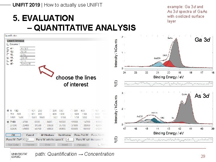 UNIFIT 2019 | How to actually use UNIFIT 5. EVALUATION – QUANTITATIVE ANALYSIS example: