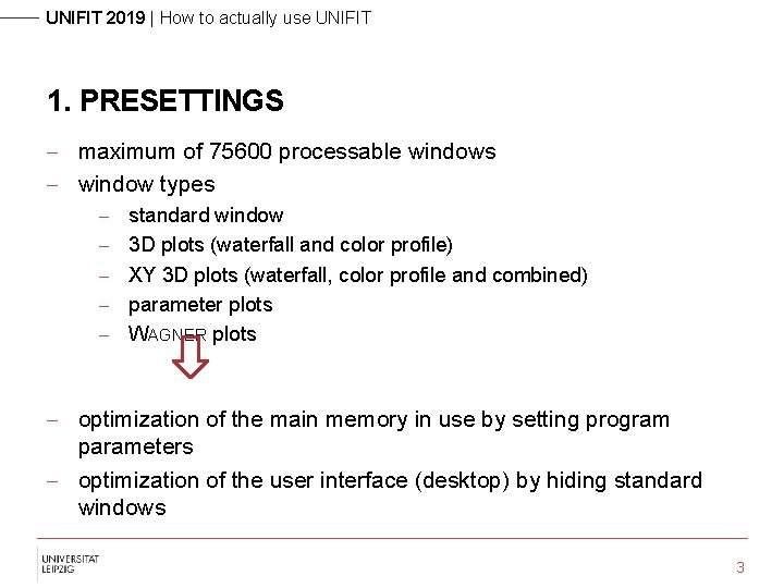 UNIFIT 2019 | How to actually use UNIFIT 1. PRESETTINGS - maximum of 75600