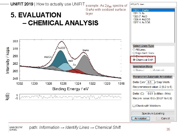 UNIFIT 2019 | How to actually use UNIFIT example: As 2 p spectra of