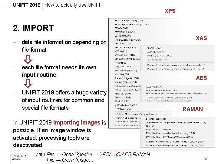 UNIFIT 2019 | How to actually use UNIFIT XPS 2. IMPORT - data file