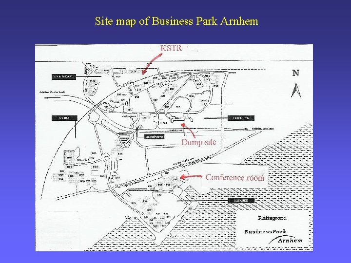 Site map of Business Park Arnhem 