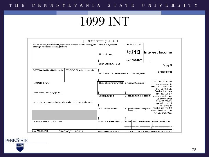 1099 INT 28 1099 INT 28