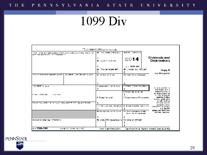 1099 Div 29 1099 Div 29