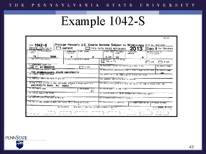 Example 1042 -S 43 Example 1042 -S 43