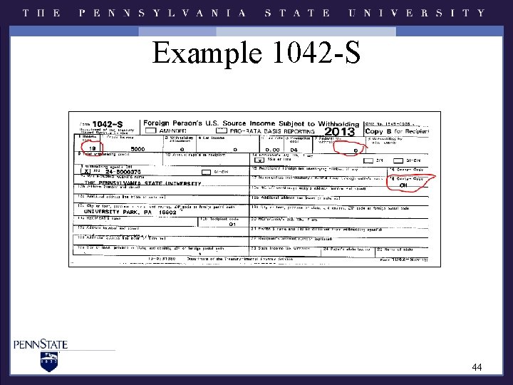 Example 1042 -S 44 Example 1042 -S 44