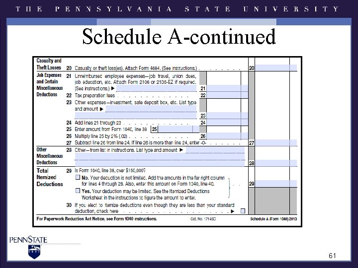 Schedule A-continued 61 Schedule A-continued 61