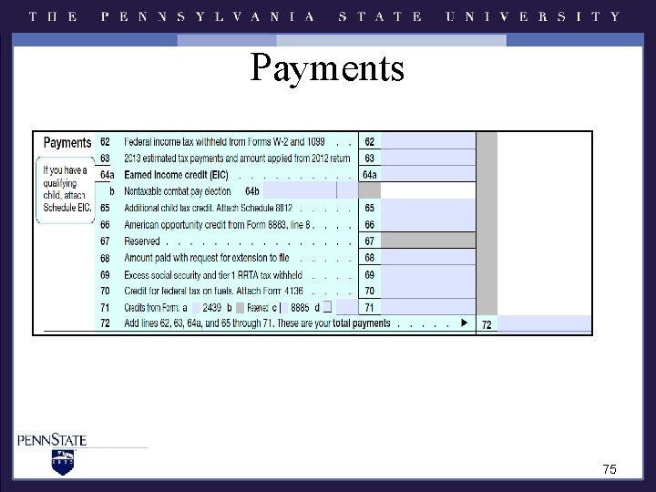 Payments 75 Payments 75