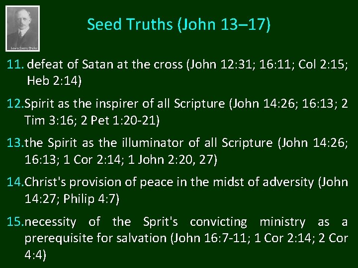 Seed Truths (John 13─17) 11. defeat of Satan at the cross (John 12: 31;