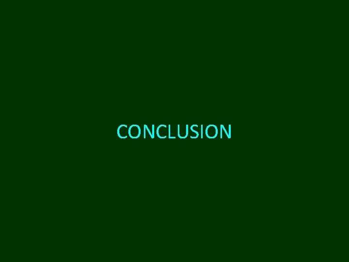 CONCLUSION 