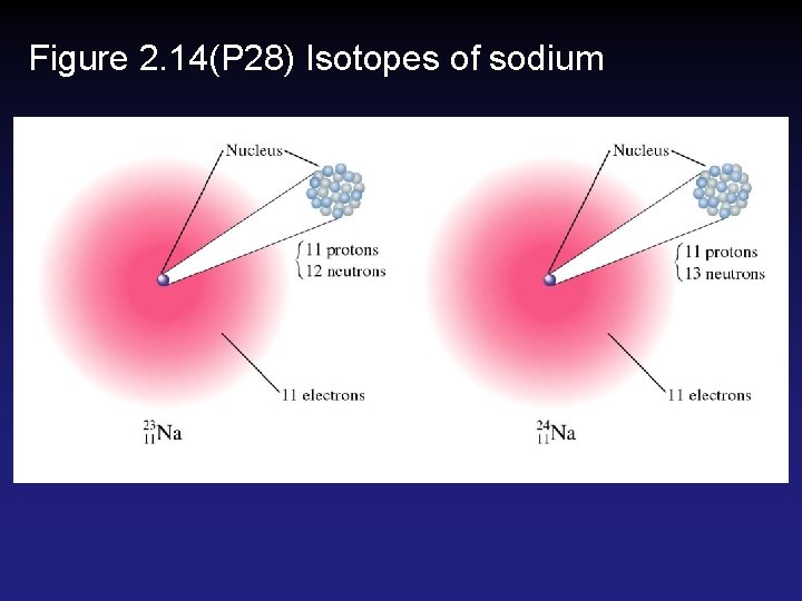 Figure 2. 14(P 28) Isotopes of sodium Figure 2. 14(P 28) Isotopes of sodium