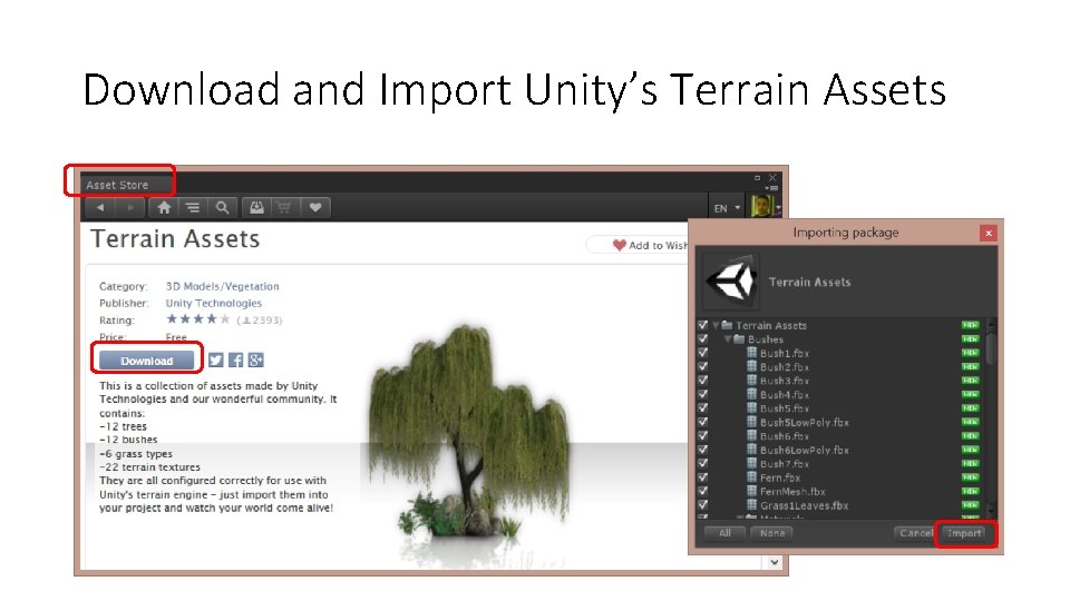 Download and Import Unity’s Terrain Assets 