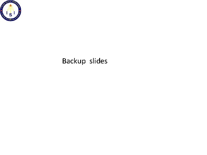 Backup slides 