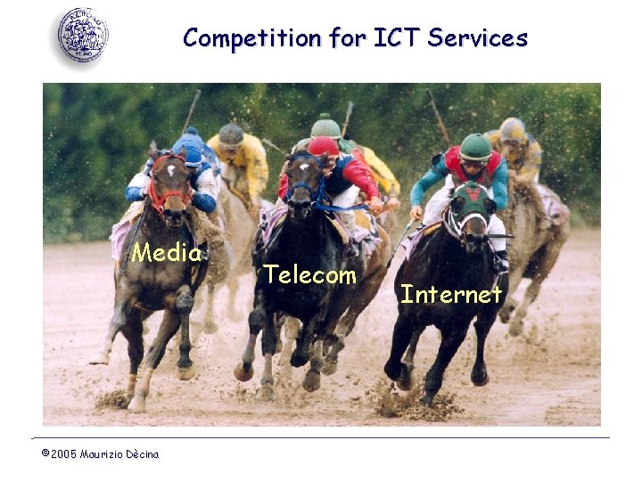 Competition for ICT Services Media © 2005 Maurizio Dècina Telecom Internet 