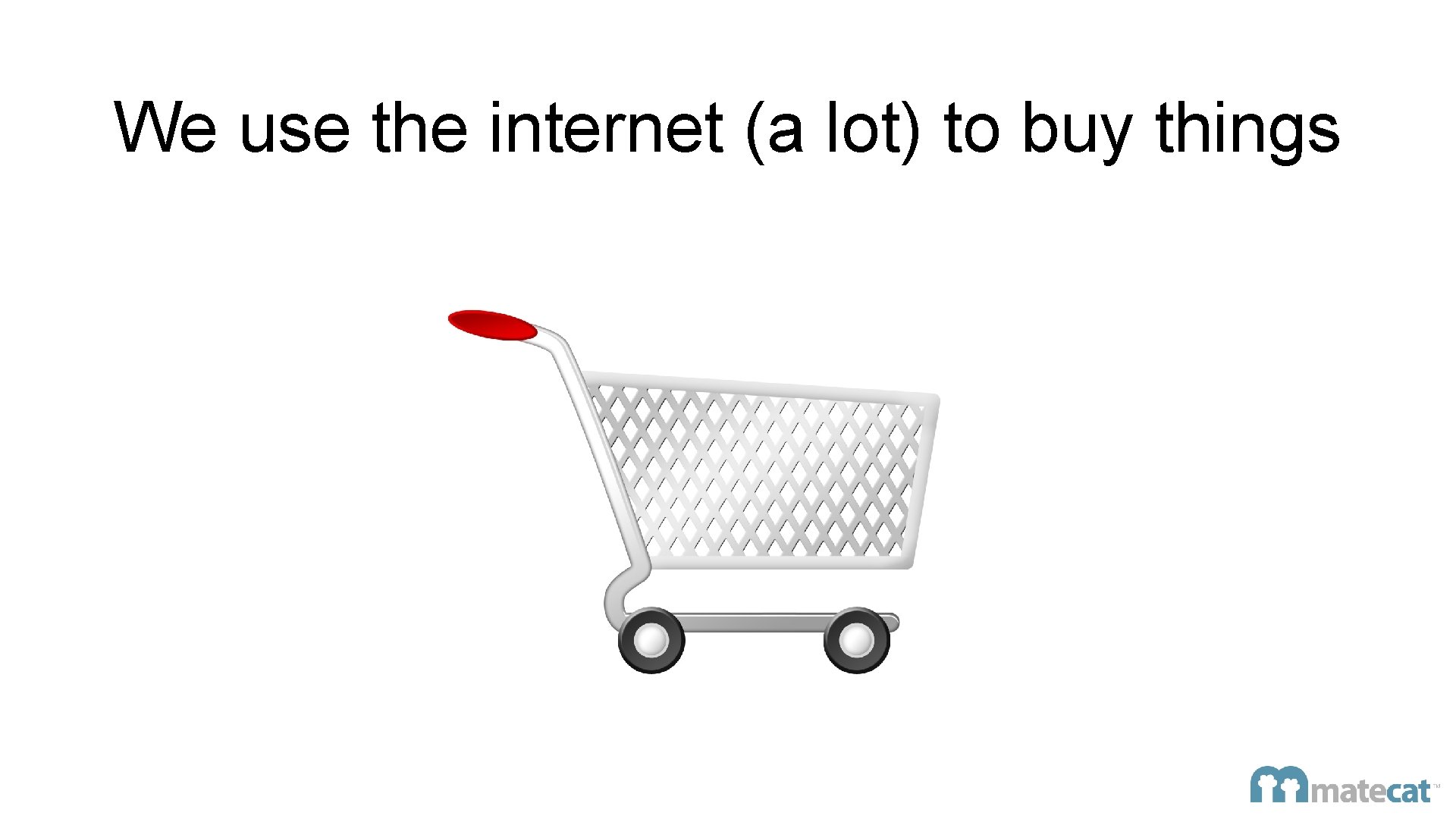We use the internet (a lot) to buy things 