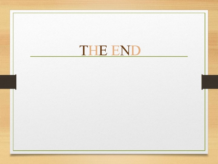 THE END 