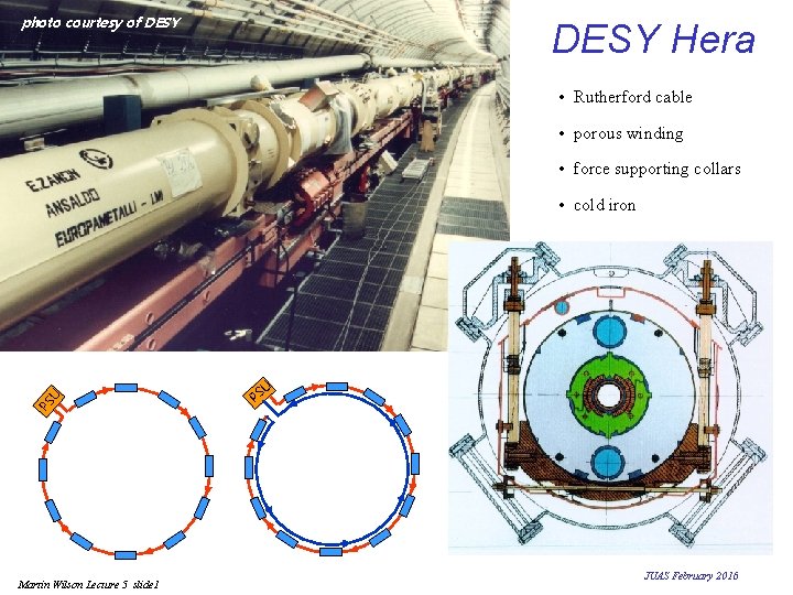 photo courtesy of DESY Hera • Rutherford cable • porous winding • force supporting photo courtesy of DESY Hera • Rutherford cable • porous winding • force supporting